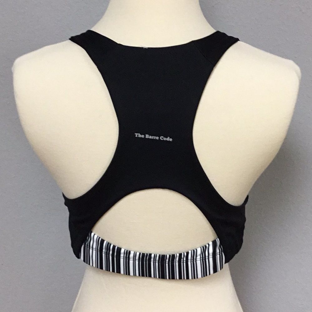 The Barre Code Racerback Zip Up Bra Size Large - Picture 3 of 4